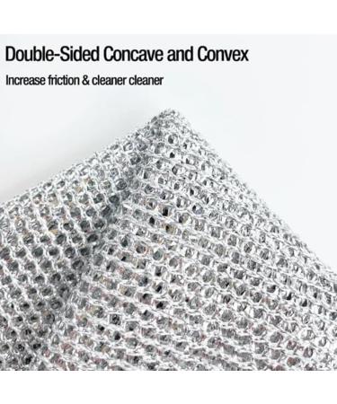 BIXUEJ Anti-Scratch Dishcloth Wet and Dry Use Scrubs and Cleans Dishes Sinks Counters Stoves Easy Rinse Machine Washable 10PCS Easy to Use - Buy Online on GoSupps.com