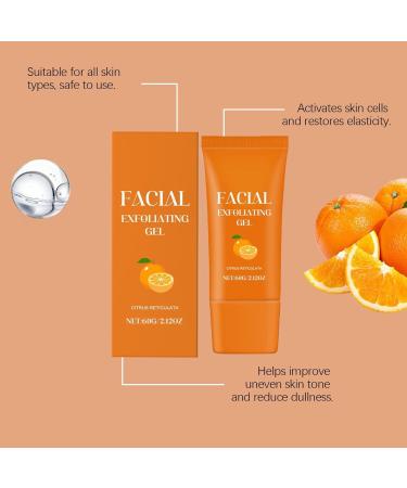 Orange Facial Exfoliating Gel Gentle Face and Body Scrub Peeling Gel Removes Blackheads & Moisturizes Skin (A-1Pcs 1 Ounce (Pack of 1)) A-1Pcs 1 Fl Oz (Pack of 3) - Buy Online on GoSupps.com