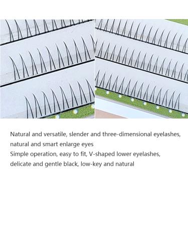 V-Shaped Bottom Eyelashes - Black Soft False Lashes J Curl 5-7mm 0.07mm Thickness - Individual Extensions (Pack of 1 - Buy Online on GoSupps.com