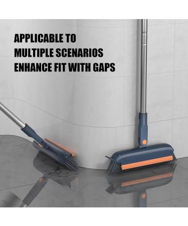 Long Handle Scrub Brush - 4-in-1 Scrub Brushes Cleaning Tool Cleaning Supplies - Bathroom Scrubber Shower Cleaner with Extended Removable Handle for Bathroom Toilet Blue - Buy Online on GoSupps.com