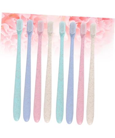 Clispeed Vegan Organic Coal Toothbrush Set - 6 Boxes of 8Tlg Bio Toothbrushes for Household & Travel Cleaning - Buy Online on GoSupps.com