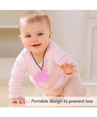 5Pcs Silicone Chew Necklace Set for Toddlers - Pink Oral Sensory Teething Toy - Buy Online on GoSupps.com