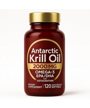 Krill Oil 2000 mg New Supports Daily Dietary Needs for Antioxidants1201Pcs