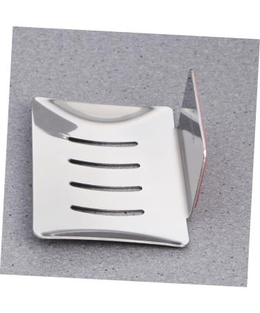 Ciieeo 1pc 304 Soap Rack Stainless Steel Soap Holder Punch Free Soap Holder Metal Soap Holder Sponge Drain Soap Holder Stainless Steel Rack Sponge Drain Rack Take a Bath Soap Box Tub Tray - Buy Online on GoSupps.com