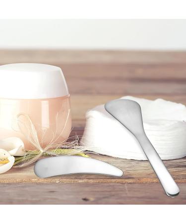 Buy Beaupretty 2pcs Cosmetic Spatula Set - Mini Facial Cream Spoon & Stainless Steel Spatula for Skincare | International Shipping Available - Buy Online on GoSupps.com