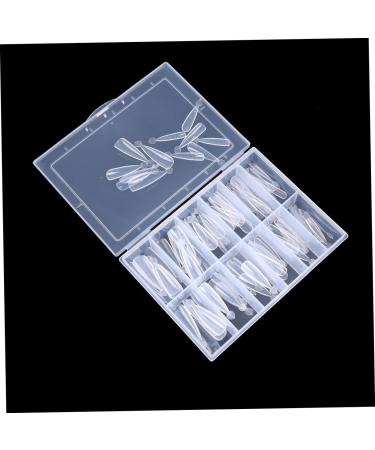 FRCOLOR Nail Tips Cosmetic False Nails Tips for Nail Extension Fake Acrylic Nails Merlan False Fingernails Nail Art Sticker Nail Extension Model Oval Coffin White - Buy Online on GoSupps.com