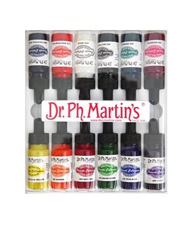 Dr. Ph. Martin's Spectralite Private Collection Liquid Acrylics Bottles  0.5 oz  Set of 12 (Set 1)