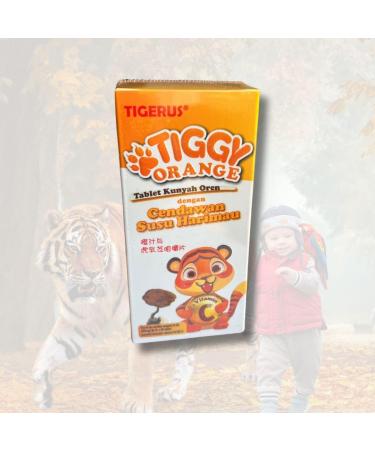 Tiger Milk Mushroom - Lignosus Tiger Milk enriched with Vitamin C + Sea Buckthorn - 80 tablets - Buy Online on GoSupps.com