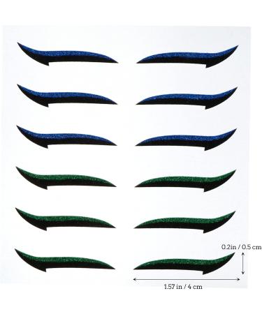 HAPINARY 72 Pairs Glitter Eyeliner Eye Makeup Tools Eyelid Transfer Tape Transfers Eyeliner Instant Sticker - Buy Online on GoSupps.com