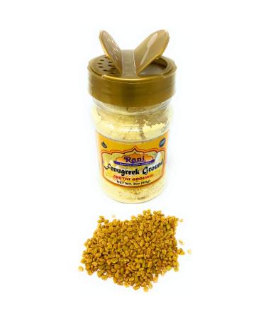 Rani Fenugreek (Methi) Ground Powder 3oz - Non-GMO Ayurvedic Spice | Gluten Friendly | Trigonella Foenum Graecum | Cooking Ingredient - 1 Pack - Buy Online on GoSupps.com