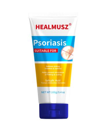 Psoriasis Cream - Maximum Strength 4% Salicylic Acid Psoriasis Relief Cream Seborrheic Dermatitis Cream Rash Anti-Itch Redness Flaking Scaling Fast Acting Relief for Irritated -3.4 Oz