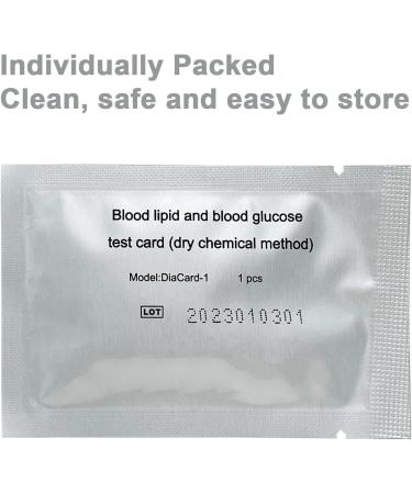 Konsung 20PCS 5-in-1 Test Strips for Total Cholesterol HDL Cholesterol LDL Cholesterol Triglyceride Cholesterol and Glucose - Buy Online on GoSupps.com