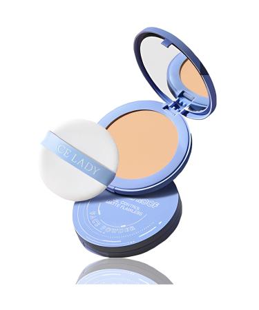 Oil Control Face Pressed Powder Matte Waterproof Flawless Setting Powder  Smooths  Minimizes Pores and Fine Lines  Light and Silky  Oil Control and Long-Lasting Makeup 02 - Natural Beige