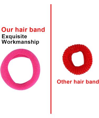 100 PCS Colored Baby Hair Bands | Soft Elastic Hair Ties for Toddler Girls | Ponytail Holders - Buy Online on GoSupps.com