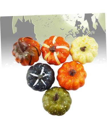 ABOOFAN 18 Pcs Statue Decor Flash Suit Artificial Mini Pumpkins Halloween Decor Painted Pumpkins Cat Jack o Lantern Pumkin Figure Pumpkin Decor Miniture Decoration Fake Fruit Set - Buy Online on GoSupps.com