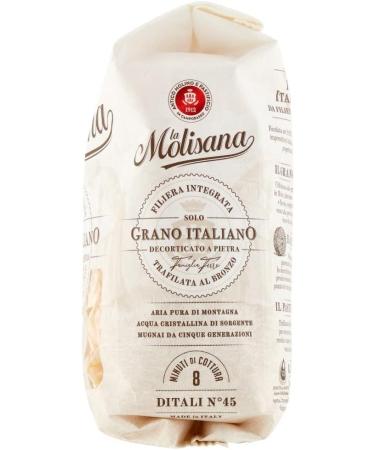  Italian Gourmet E.R. La Molisana Ditali N. 45 Pasta Lenta Lavorazione Durum Wheat Semolina Pasta 500 g + Pulp Italian Gourmet Pulp 400 g - Buy Online on GoSupps.com