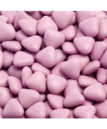 Lilac Mini Heart Chocolate Dragees Wedding Favour Sweets (1 KG/Approx 950 Hearts)