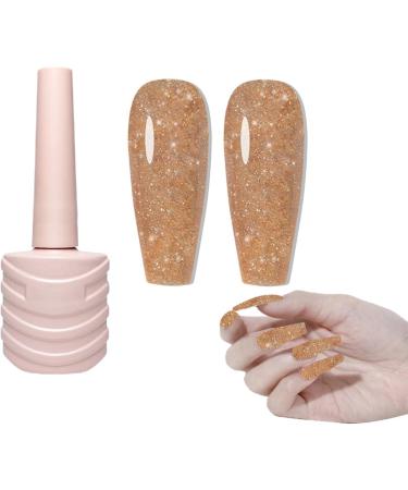 Sparkly Shiny Gel Nail Polish - Reflective Gel Nail Polish Charming Gel Nail Polish Art Varnish Manicure Soak Off LED Lamp for Beginners at Colorful Broken Drill Glue 02 - Buy Online on GoSupps.com