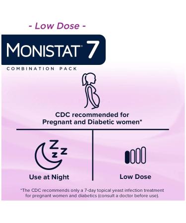 MONISTAT 7-Dose Yeast Infection Treatment with Boric Acid Feminine Wash | Fragrance Free | Miconazole Cream + Cleanser | 10 Fl Oz - Buy Online on GoSupps.com