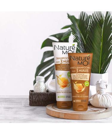 Natur Moi Nourishing shampoo with organic honey extract and organic olive evening primrose and apricot oils Repairs frizzy or dry hair Pack of 4 250ml - Buy Online on GoSupps.com