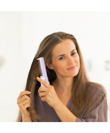 Buy Cordless Electric Hair Straightening Brush - 2-in-1 Anti-Scald Styling Tool for Men & Women Travel-Friendly - Buy Online on GoSupps.com