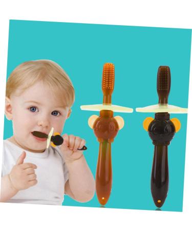 TOVINANNA 6-Pack Silicone Baby Toothbrush & Teething Ring | Safe Soft Bristle Training Brush with Lid | Ideal for Infant Oral Care - Buy Online on GoSupps.com