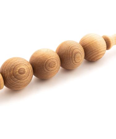 Ribnican Anti-Cellulite Massage Ball Roller - 39.9cm Wooden Massager for Pain Relief & Body Care - Buy Online on GoSupps.com