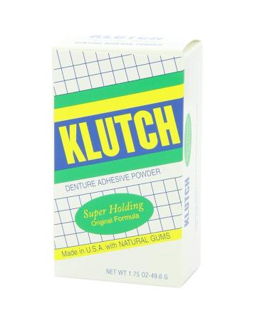Klutch Denture Adhesive Powder - 1.75 Oz(Pack of 6)