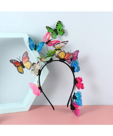 Lurrose Butterfly Headband Set - Bohemian Fascinator Hats for Weddings Tea Parties & Festivals | Hair Accessories & Party Crowns - Buy Online on GoSupps.com