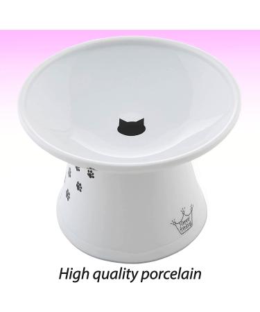 Necoichi Extra Wide Raised Cat Food Bowl - Promote Healthy Eating Habits for Your Feline Friend - Buy Online on GoSupps.com