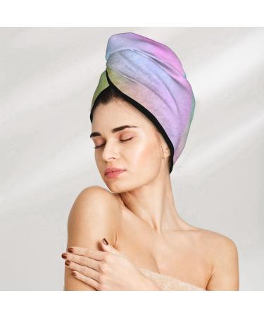 Colorful Wavy Abstract Microfiber Hair Towel - Soft Super Absorbent Wrap for Long Curly & Thick Hair - Buy Online on GoSupps.com