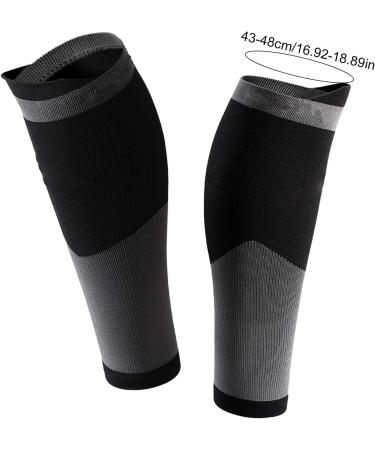 Calf Compression Bandage for Running & Cycling - Warm Leg Cuffs for Men | Footless Socks for Shin Splints & Varicose Veins | Winter Gifts - Aibyks Schwarz L - Buy Online on GoSupps.com