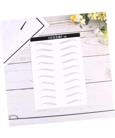 Mipcase 2 Pairs Simulation Eyebrow Artificial Eyebrow Patch Eyebrow Stickers 3 Proof Makeup Tools - Buy Online on GoSupps.com