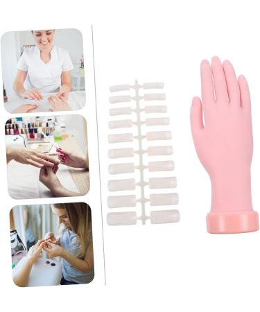 Manicure Training Prosthetic Hand Set - 3 Nail Tools for DIY Nails Practice and Display | Bendable Plastic Hand for Nail Art - 8X22.5CM - 3 Sets - Buy Online on GoSupps.com