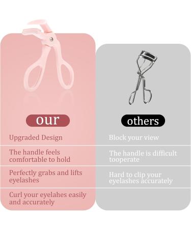 Eyelash Curlers Pink Lash Curler with 1 Pcs Extra Silicone Replacement Pads Quick Natural Curling Eyelash Curler Makeup Tool for Women and Girls 24 Hours Eyelash Curl - Buy Online on GoSupps.com
