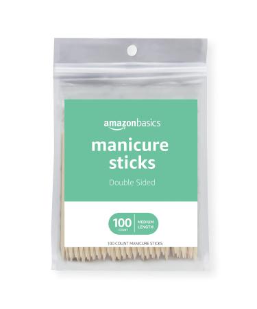Amazon Basics Manicure Sticks Medium Length 100 Count - Buy Online on GoSupps.com