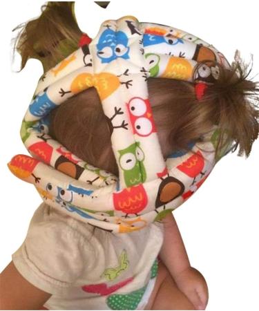 Baby Safety Helmet | Adjustable Infant Head Protective Hat for 6 Months - 6 Years | Learn to Crawl, Walk, Run & Play | Soft Comfortable Cap (Beige Woodpecker) - Buy Online on GoSupps.com