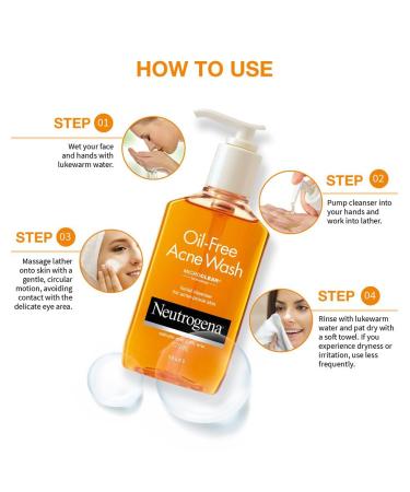 Oil-Free Acne Facial Cleanser | 2.0% Salicylic Acid Face Wash - 5.9 fl oz | International Shipping Available - Buy Online on GoSupps.com