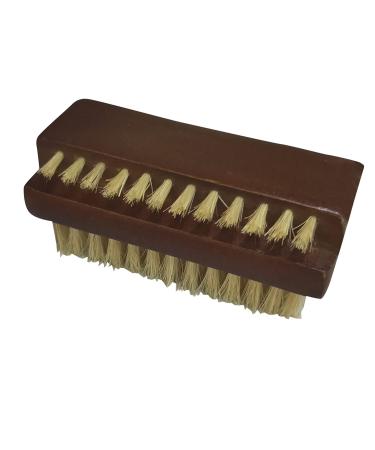 NewFerU Wooden Nail Brush Cleaner Rosewood Two Sided in Natural 100% Boar Bristle for Cleaning Hand Finger Foot Toe  Fingernail Toenail Scrub Brush for Men Women Kids Manicure Pedicure Care (1)