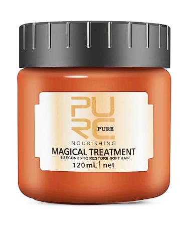 PURC Magical Hair Treatment Mask  Advanced Molecular Hair Roots Treatment Professtional Hair Conditioner  5 Seconds to Restore Soft  Deep Conditioner Suitable for Dry & Damaged Hair - 120ml Unscented