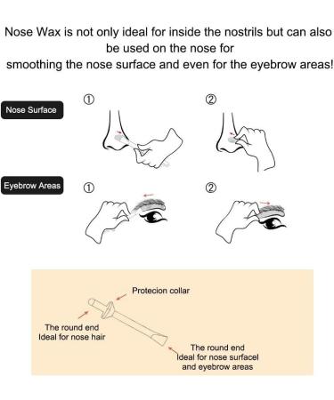 Nose Wax Kit with 50 G Wax 20 Applicators Paper Pearlescent Nose Hair Removal Hard Wax Cleaning Hair Removal Wax for Men &Women Safe Easy Quick and Painless - Buy Online on GoSupps.com