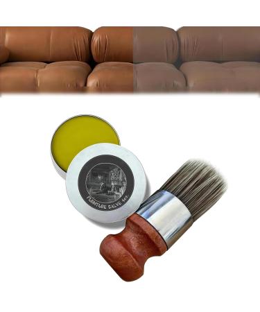 Wise Owl Furniture Salve for Leather Furniture Salve Leather Salve Furniture Salve for Wood Furniture Salve Brush Fix and Protect Your Leather Pieces (1 Pc)
