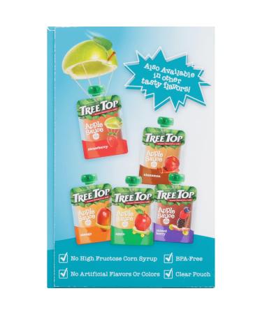 Tree Top Tropical Apple Sauce Pouches 3.2 oz - Pack of 12 | Tropical Flavored Snack Pouches - Buy Online on GoSupps.com