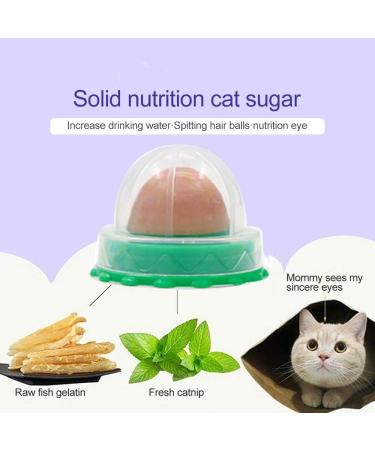 Cat Snacks Catnip Sugar Energy Lick Balls Nutrition Snacks Cat Treats Natural Licking Sugar Snacks Balls 8 Pieces - Buy Online on GoSupps.com