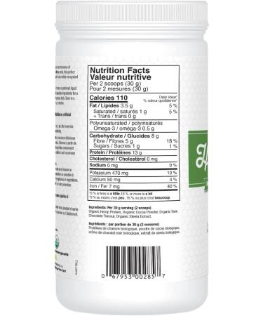 Buy Prairie Naturals Organic Raw Hemp Protein Dark Chocolate 14oz - High-Quality Vegan Protein Great for Smoothies & Baking - Fast International Shipping - Buy Online on GoSupps.com