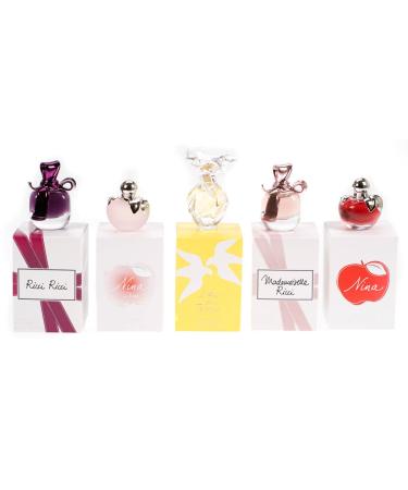 Nina Ricci Air Mail Femme Miniature Gift Set 5 x 0.1oz (4ml) - Ricci Ricci EDP + Nina L'eau EDT + Ma