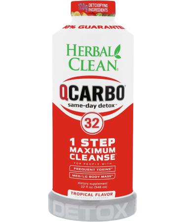 Herbal Clean Same-Day Premium Detox Drink, Tropical Flavor, 32 Fl Oz