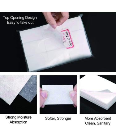 800PCS Professional Nail Polish Remover Cotton Pads Set - Gel Nail Polish Remover Disposable Wipes - Buy Online on GoSupps.com