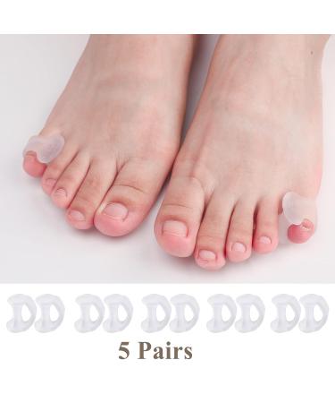 10 Pcs Gel Toe Separators for Overlapping Toes - Pinky Toe Spacers for Pressure Relief & Bunion Correction - Buy Online on GoSupps.com
