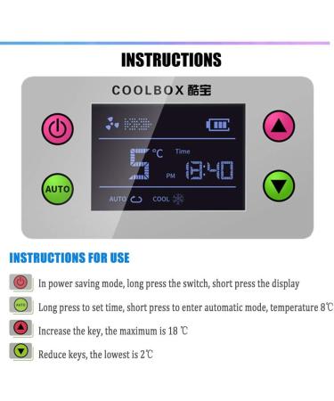 Portable Fridge Cooler Insulin Cooler Accurate Temperature Control 0-18 Built-in Rechargeable Lithium Battery Suitable for Insulin Serum Interferon Eye Drops Storage - Buy Online on GoSupps.com